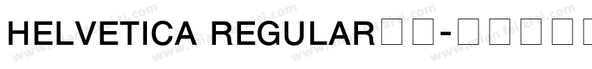 helvetica regular字体字体转换